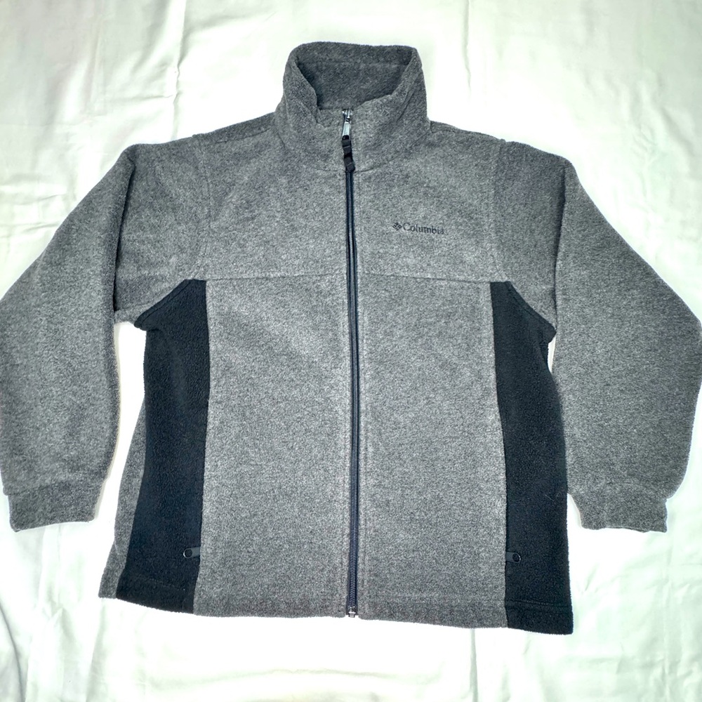 Columbia fleece zip up jacket kids size 10/12